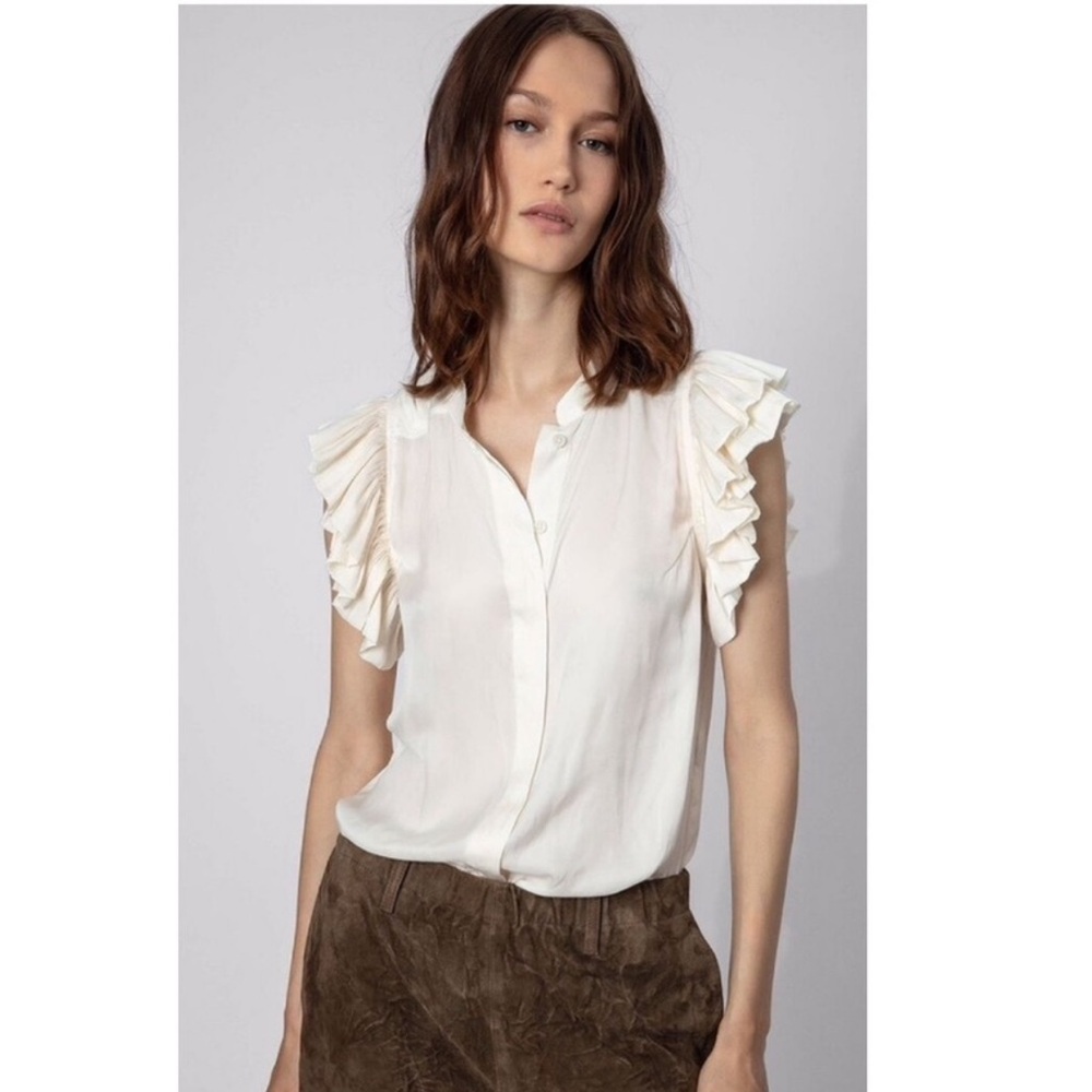 Zadig & Voltaire Tiza Satin Blouse.